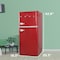 Commercial Cool 4.5 Cu. Ft. Refrigerator With True Freezer, Retro Fridge With 2 Slide-Out Glass Shelves, White CCRRD45HR - alternate 2